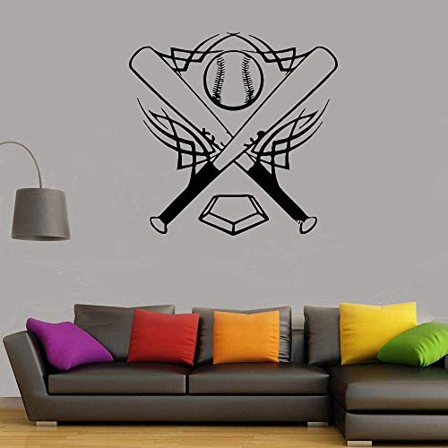 bulnn Wall Stickers for Kids Baseball Club Wall Sticker Decal Removeable Bedroom Living Room Glass Door Home Decoration Mural Decals 59 57Cm bulnn Wall Stickers for Kids Baseball Club Wall Sticker Decal Removeable Bedroom Living Room Glass Door Home Decoration Mural Decals 59 57Cm