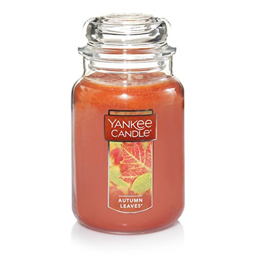 Yankee Candle Large Jar Candle, Autumn Leaves (Orange)