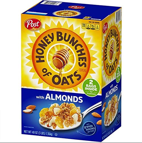 Post Honey Bunches of Oats with Almonds, 48 oz. AS - SET OF 2