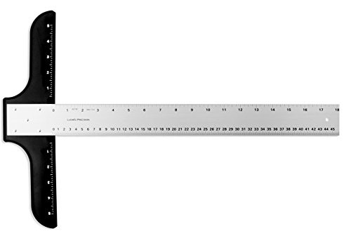 Ludwig Precision 18inch  Heavy-Duty Aluminum T-Square for Art, Framing  and  Drafting, inch