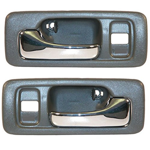 Koolzap For 90-93 Honda Accord Gray Grey Inside Inner Interior Door Handles Pair Set
