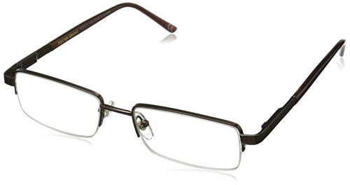 Foster Grant Men's Peter PolarizedSquareReaders , Brown ,2.75