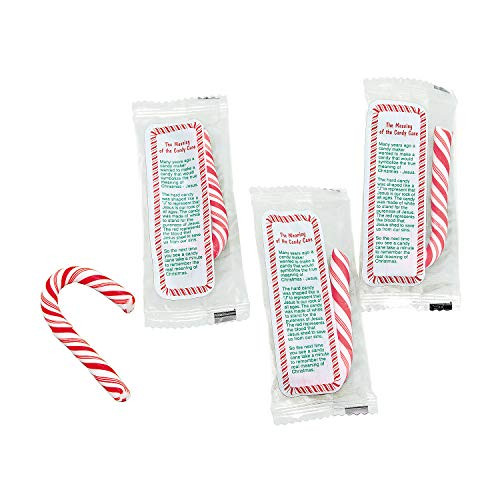 The Meaning of the Candy Cane Religious Candy - 40 Per Pack - Each Candy Individually Wrapped with Message.