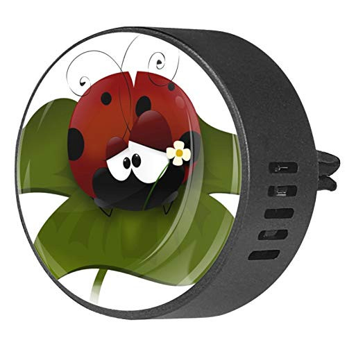 ladybug 2pcs Car Diffuser Aromatherapy Essential Oil Diffuser EVA Locket Air Freshener Vent Clip for Car Office Home