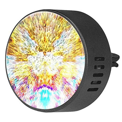 Colorful spiky pattern 2pcs Car Diffuser Aromatherapy Essential Oil Diffuser EVA Locket Air Freshener Vent Clip for Car Office Home