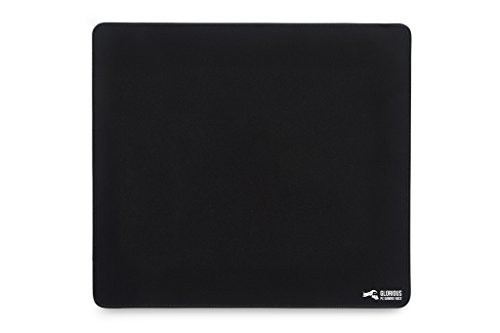 Glorious XL Heavy Gaming Mouse Mat/Pad - XLarge, Thick, Stitched Edges, Black Cloth Mousepad | 16x18" (G-HXL)