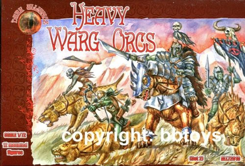 Alliance ALL72010  Model Kit Heavy Warg Orcs