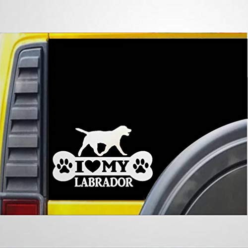 Labrador Bone Inch Lab Retriever PVC Cars Decal Sticker, Vinyl Auto Decals  and  Decal Sticker for Bumper,Trucks, Vans, Motorcycle, Window, Laptop, Computer, Cup, Mug, Bottle.