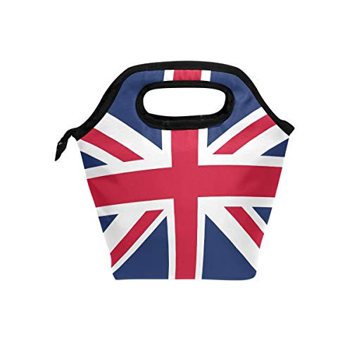Lunch Bag United Kingdom Flag Insulated Lunchbox Thermal Portable Handbag Food Container Cooler Reusable Outdoors Travel Work School Lunch Tote