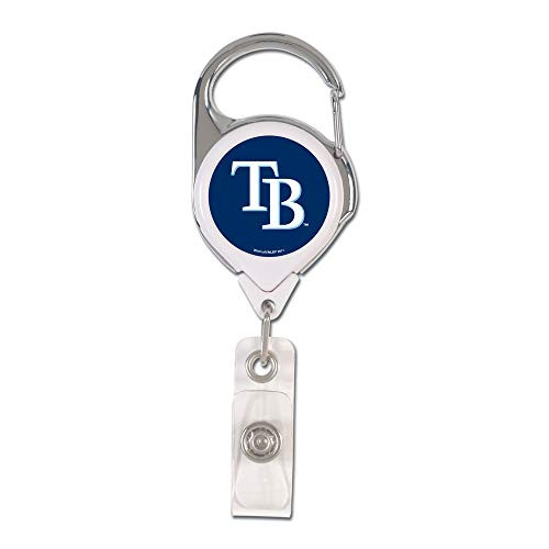 WinCraft MLB Tampa Bay Rays Retractable 2S Prem Badge Holders, Black
