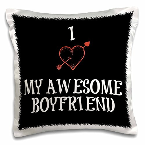 3dRose Be Mine, red letters, black background - Pillow Case, 16 by 16-inch pc_172488_1 3dRose Be Mine, red letters, black background - Pillow Case, 16 by 16-inch pc_172488_1