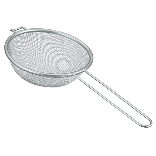 Metaltex 7.08" Stainless Steel Kitchen Sieve, Silver