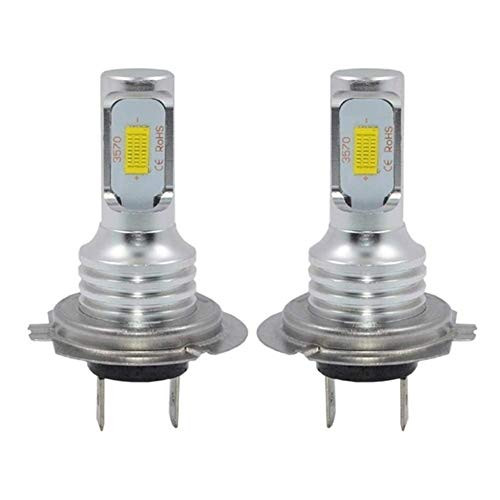 XMEIFEI PARTS Led Fog Light Bulb Newest Version 3570 Csp-Chips Led Fog Lamp Bulbs White 6000K Use for Fog Lights Color  H7