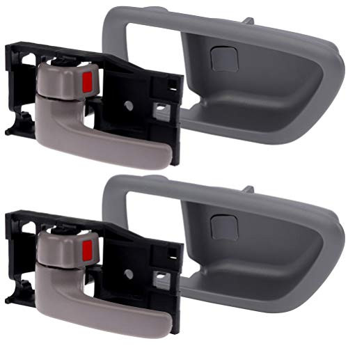 LUJUNTEC Interior Door Handles Front Rear Driver Left Side Door Handles Replacement fit for 2001-2007 for Toyota Sequoia Grey 4pcs