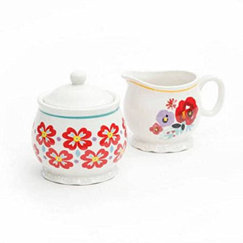 Pioneer Woman Creamer and Sugar Bowl Set