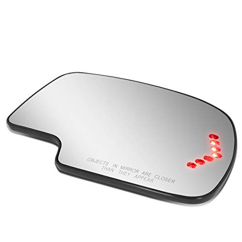 Right Side Door Rear View Mirror Glass Lens Heaterplus LED Turn Signal Replacement for 99-07 Silverado/Tahoe/Sierra/Yukon