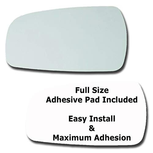 Mirror Glass plus  Full Size Adhesive Pad for 1995-1999 Nissan Maxima Driver Side Replacement