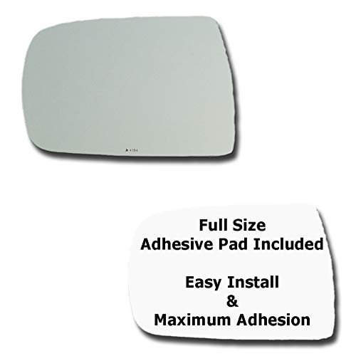 Mirror Glass plus  Full Size Adhesive Pad for 2006-2014 Kia Sedona Driver Side Replacement
