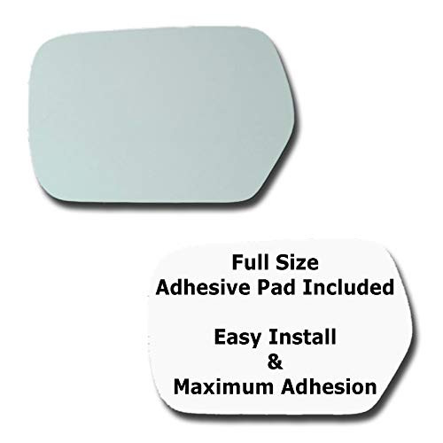Mirror Glass plus  Full Size Adhesive Pad for 2003-2006 Mitsubishi Outlander Driver Side Replacement