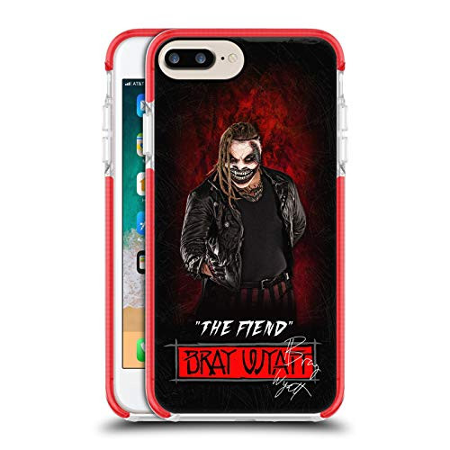 Head Case Designs Officially Licensed WWE The Fiend Bray Wyatt Red Shockproof Gel Bumper Case Compatible with Apple iPhone 7 Plus/iPhone 8 Plus