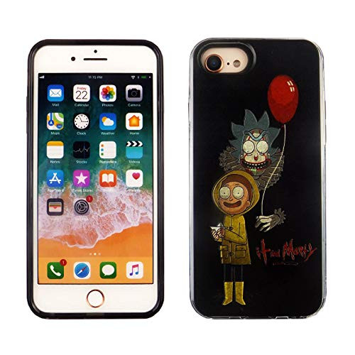 iPhone SE 2020 4.7 Inch Dual Slim Case CASEVEREST 3D Print Cover iPhone SE Rick IT and Morty Red Balloon iPhone 6S 7 8 PCplus PTU