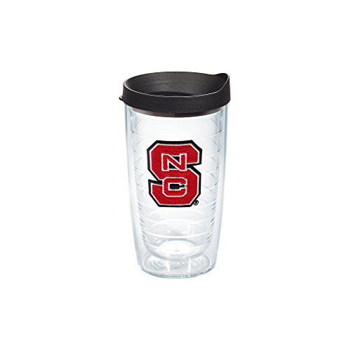 Tervis 1056590 NC State Wolfpack Logo Tumbler with Emblem and Black Lid 16oz, Clear Tervis 1056590 NC State Wolfpack Logo Tumbler with Emblem and Black Lid 16oz, Clear