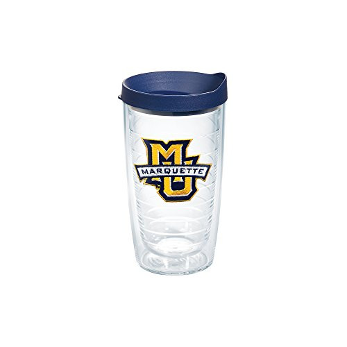 Tervis 1061211 Marquette University Emblem Individual Tumbler with Navy lid, 16 oz, Clear Tervis 1061211 Marquette University Emblem Individual Tumbler with Navy lid, 16 oz, Clear