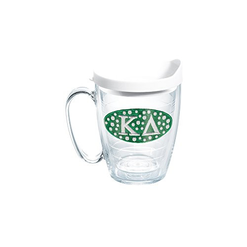 Tervis 1079246 Sorority - Kappa Delta Tumbler with Emblem and White Lid 16oz Mug, Clear