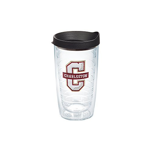 Tervis 1133361 Charleston Cougars Logo Tumbler with Emblem and Black Lid 16oz, Clear Tervis 1133361 Charleston Cougars Logo Tumbler with Emblem and Black Lid 16oz, Clear