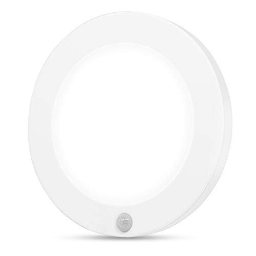 LED Motion Sensor Closet Light, 6inch LED Flush Mount Ceiling Lighting Fixture for Indoor or Outdoor, Closet Rooms, Porches, Stairs, Laundry Rooms, 5000K Daylight White