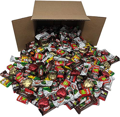 Partypom Christmas Candy Bulk Assortment, Perfect for Stocking Stuffers, Chocolate, 80 Ounce