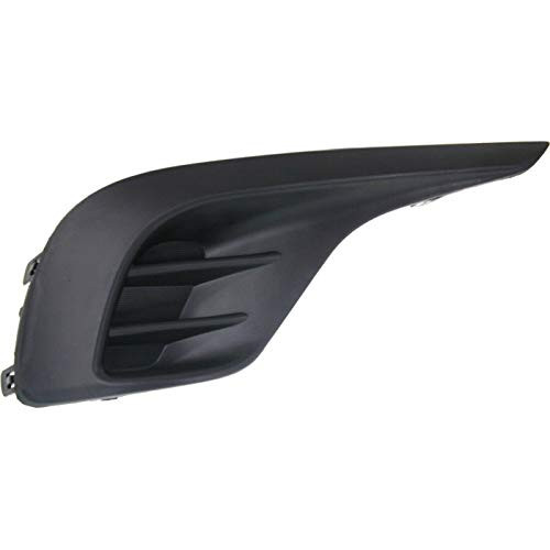 Make Auto Parts Manufacturing Passenger Side Textured Black Plastic Fog Light Cover For Toyota Highlander 2011 2012 2013 - TO1039153