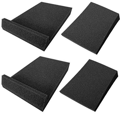 Mybecca Studio Monitor Isolation Pads, Suitable for 8inch inch Speakers, 2 Pads Acoustic Foam for Significant Sound Improvement, Prevent Vibrations and Fits most Stands 2inch x 8inch x 12inch - Color Charcoal Mybecca Studio Monitor Isolation Pads, Suitable for 8inch inch Speakers, 2 Pads Acoustic Foam for Significant Sound Improvement, Prevent Vibrations and Fits most Stands 2inch x 8inch x 12inch - Color Charcoal