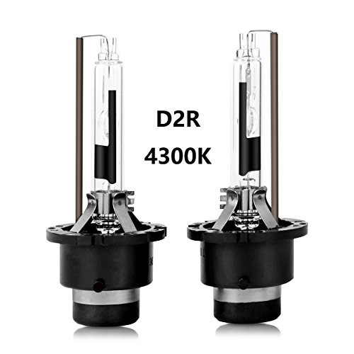 D2R 4300K HID Xenon Headlight Replacement Bulbs 35W High And Low Beam ZRSJ Car Headlights - Pack of 2 4300k, D2R