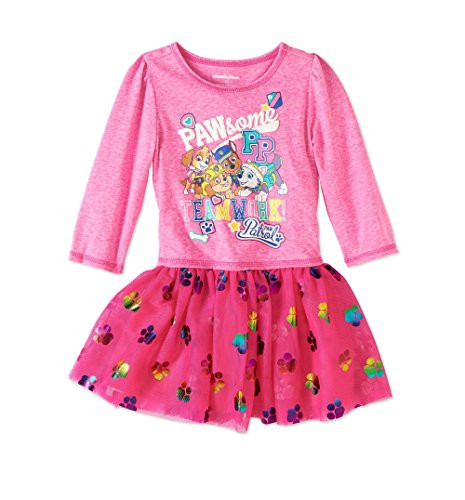 Toddler Girls Paw Patrol Pawsome Teamwork Tutu Dress 2T Pink
