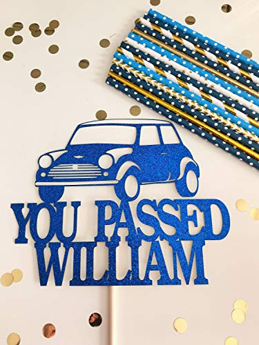 You Passed Cake Topper. Customised Driving Test Topper. Personalised Car Decoration. Congratulations. New Driver. Passed Your Driving test