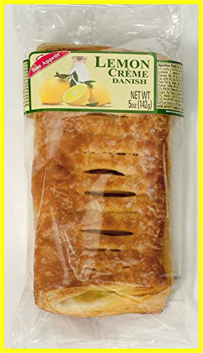 Bon Appetit Lemon Crème Danish, 5 Ounce Pack of 8
