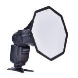 CowboyStudio 8-Inch Portable Quick Setup Speedlite Octagon Diffuser Softbox for Nikon, Canon, Sigma, Sony, Pentax, Olympus, Panasonic Speedlite Flashes
