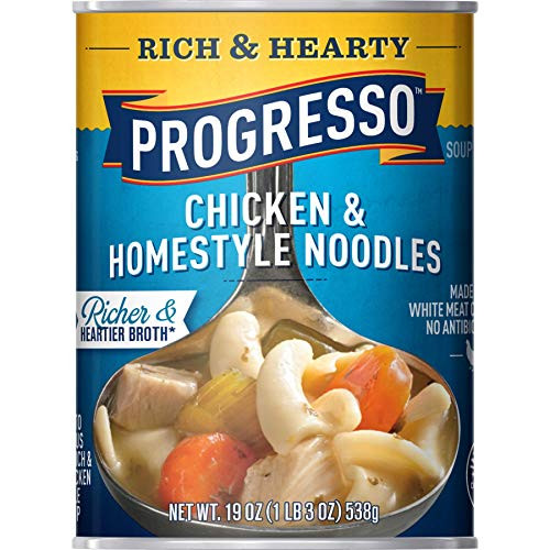 PACK OF 8 - Progresso Chicken  and  Homestyle Noodles Soup, 19 oz