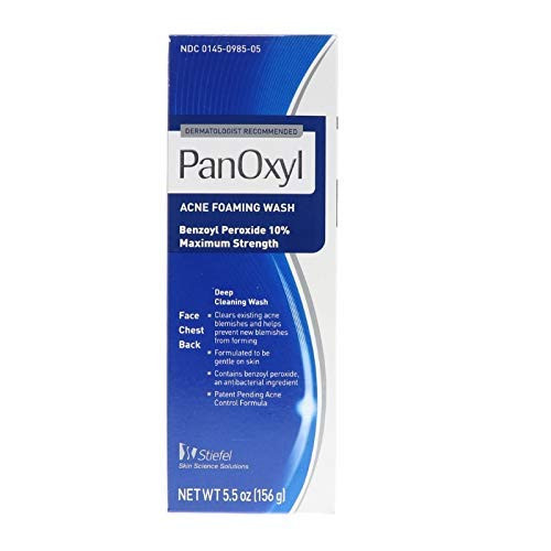 PanOxyl Foaming Acne Wash Maximum Strength 5.5 oz Pack of 2 PanOxyl Foaming Acne Wash Maximum Strength 5.5 oz Pack of 2