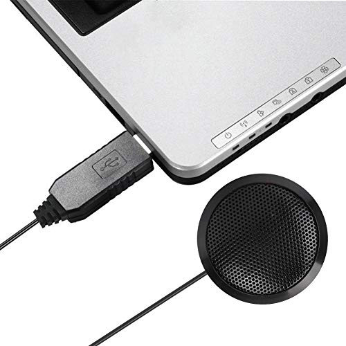 Gerioie Lightweight and Portable Conference Mic, USB Microphone, Desktop Microphone for Conference Video Voice Chat Mic Office Desktop