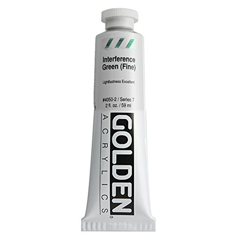 Golden Heavy Body Acrylic 60ml Tubes Interference Green Fine Series 4