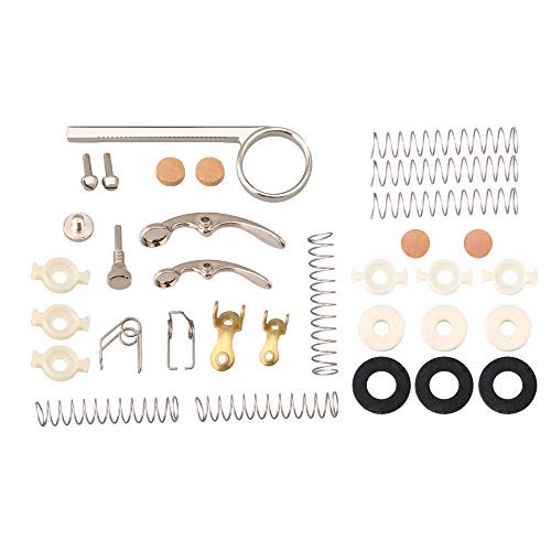Mxfans Trumpet Valve Guides with Cornet Valve Cork Pad Set for Bb Trumpet