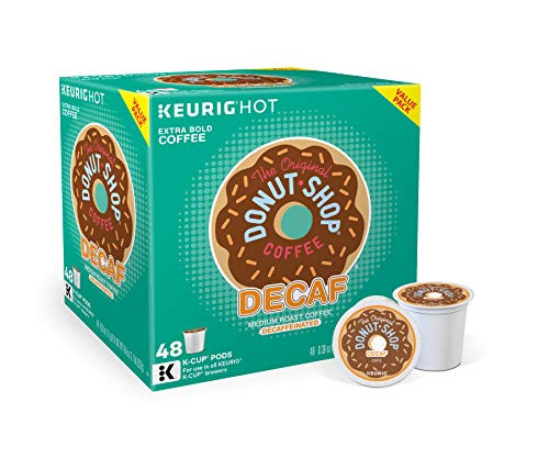 The Original Donut Shop Decaf, Single-Serve Keurig K-Cup Pods, Medium Roast Coffee, 48 Count The Original Donut Shop Decaf, Single-Serve Keurig K-Cup Pods, Medium Roast Coffee, 48 Count