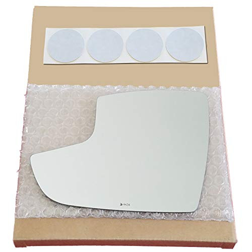 Mirror Glass Replacement plus  Adhesive Pads for 2012-2018 Ford Focus Driver Side - Lower Flat Mirror
