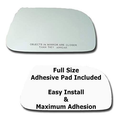Mirror Glass plus  Full Size Adhesive Pad for 2004-2005 Chrysler Pacifica Passenger Side Replacement