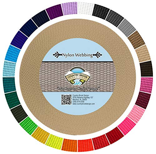 Country Brook Design - Copper Gold 3/4 Inch Heavy Nylon Webbing 20 Yards