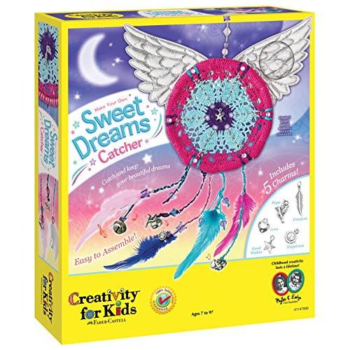 Creativity for Kids Make Your Own Sweet Dreams Catcher Weaving Kit Creativity for Kids Make Your Own Sweet Dreams Catcher Weaving Kit