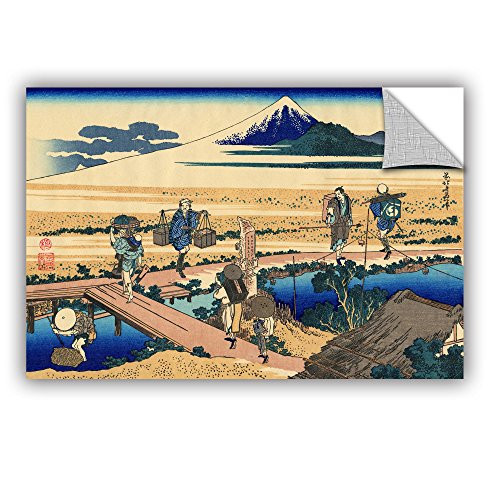 ArtWall "Katsushika Hokusai's Nakahara in Sagami Province" Removable Wall Art, 12" x 18"