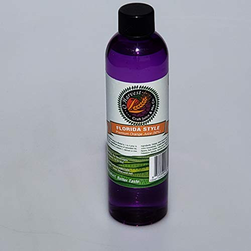 Florida Style Craft Orange Juice 16oz Syrup Concentrate - Makes over 2.3 Liters of Orange Juice - Mix your own Orange Juice at Home - Works with SodaStream